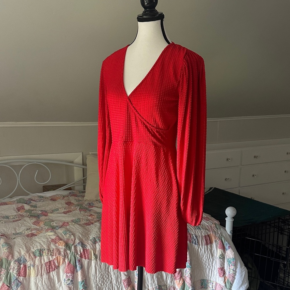 Topshop Red Mini Dress